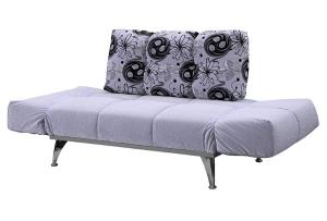 Sofá-cama de solteiro com encosto para braço dobrável