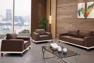 Conjunto de sofá de couro comercial