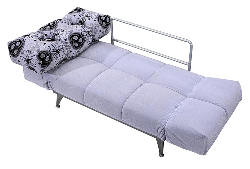 Sofá-cama de solteiro com encosto para braço dobrável