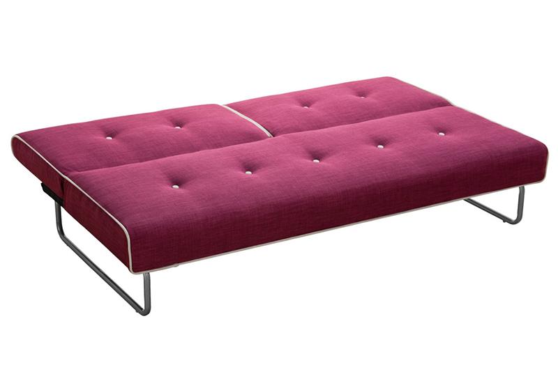  Sofá-cama futon de tecido